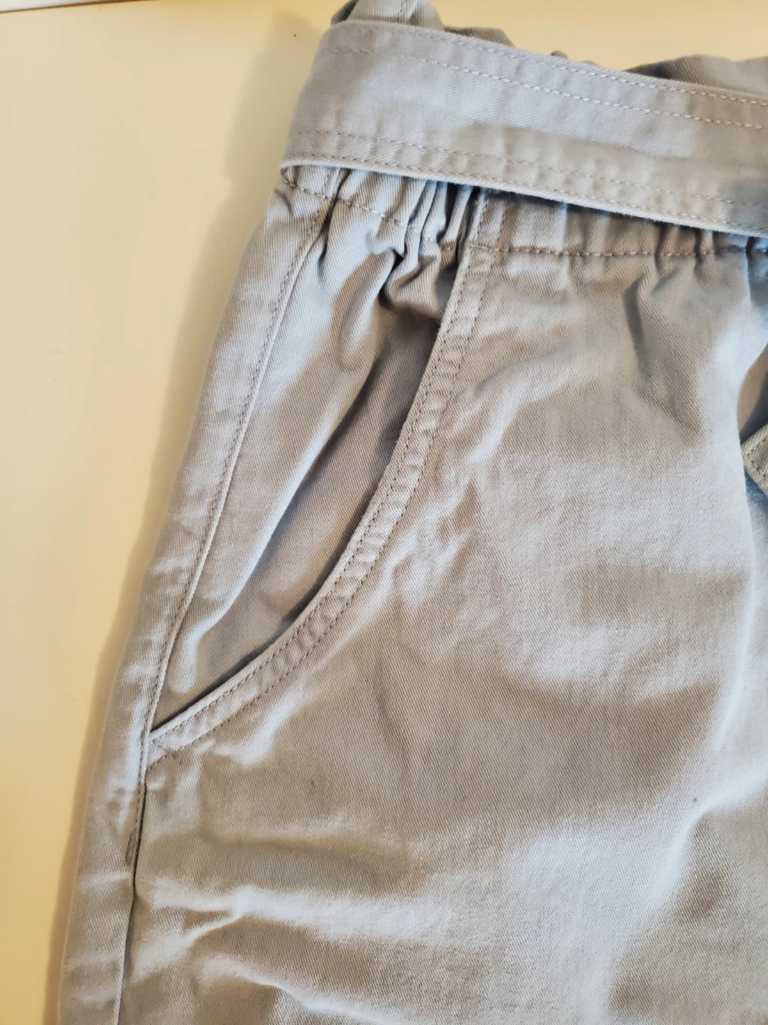 Plus Size Mid Length Baby Blue Shorts - photo 4