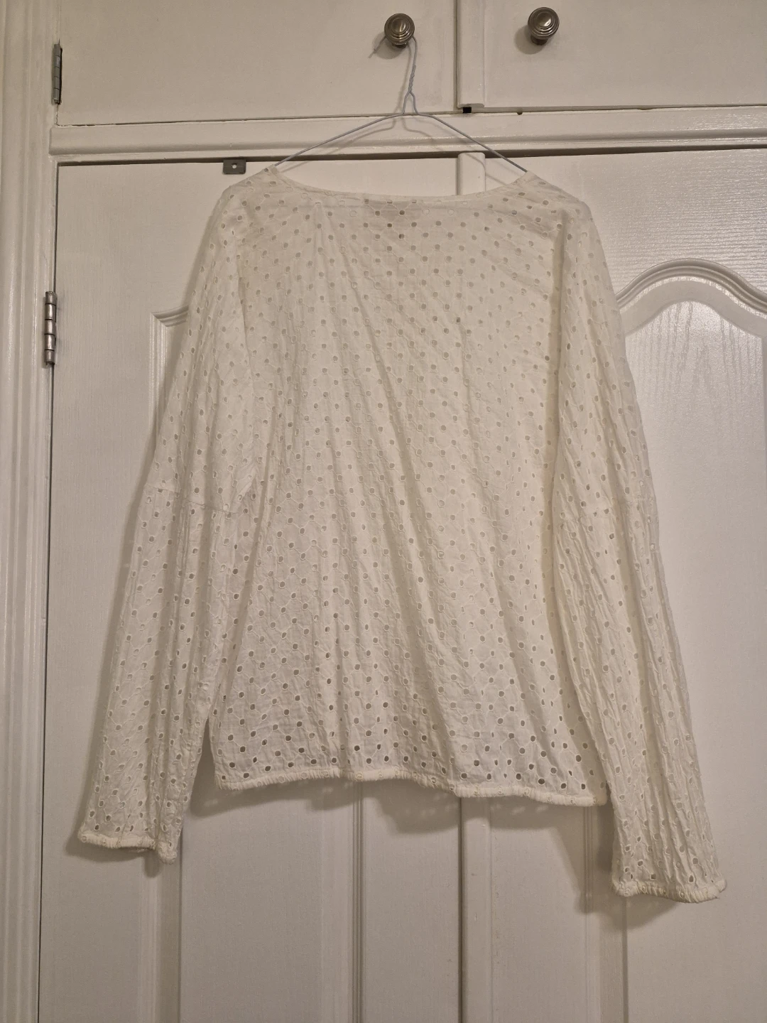 Michael Kors White Eyelet Boho Blouse - photo 2