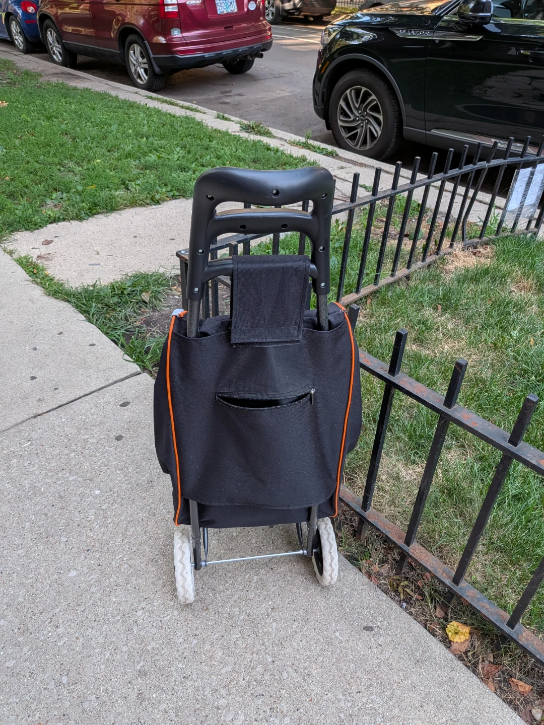 Trolley dolly Black foldable Shopping Cart - photo 2