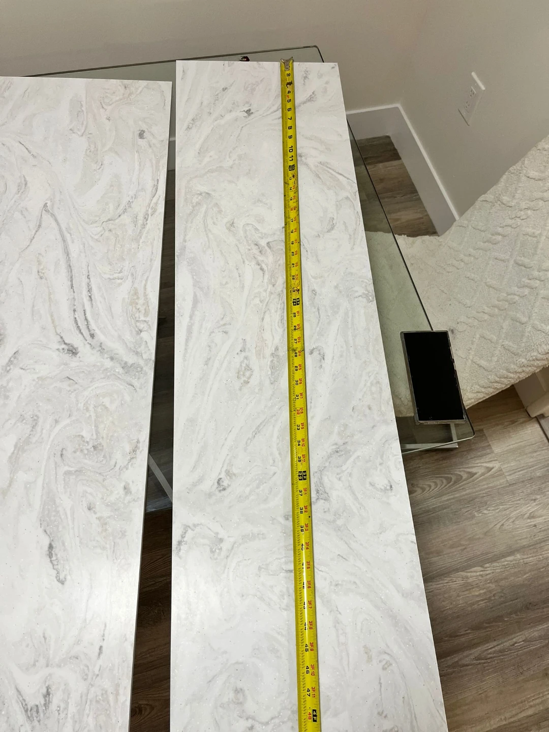 White Marble Look Countertop Slabs (2 pieces) - photo 3