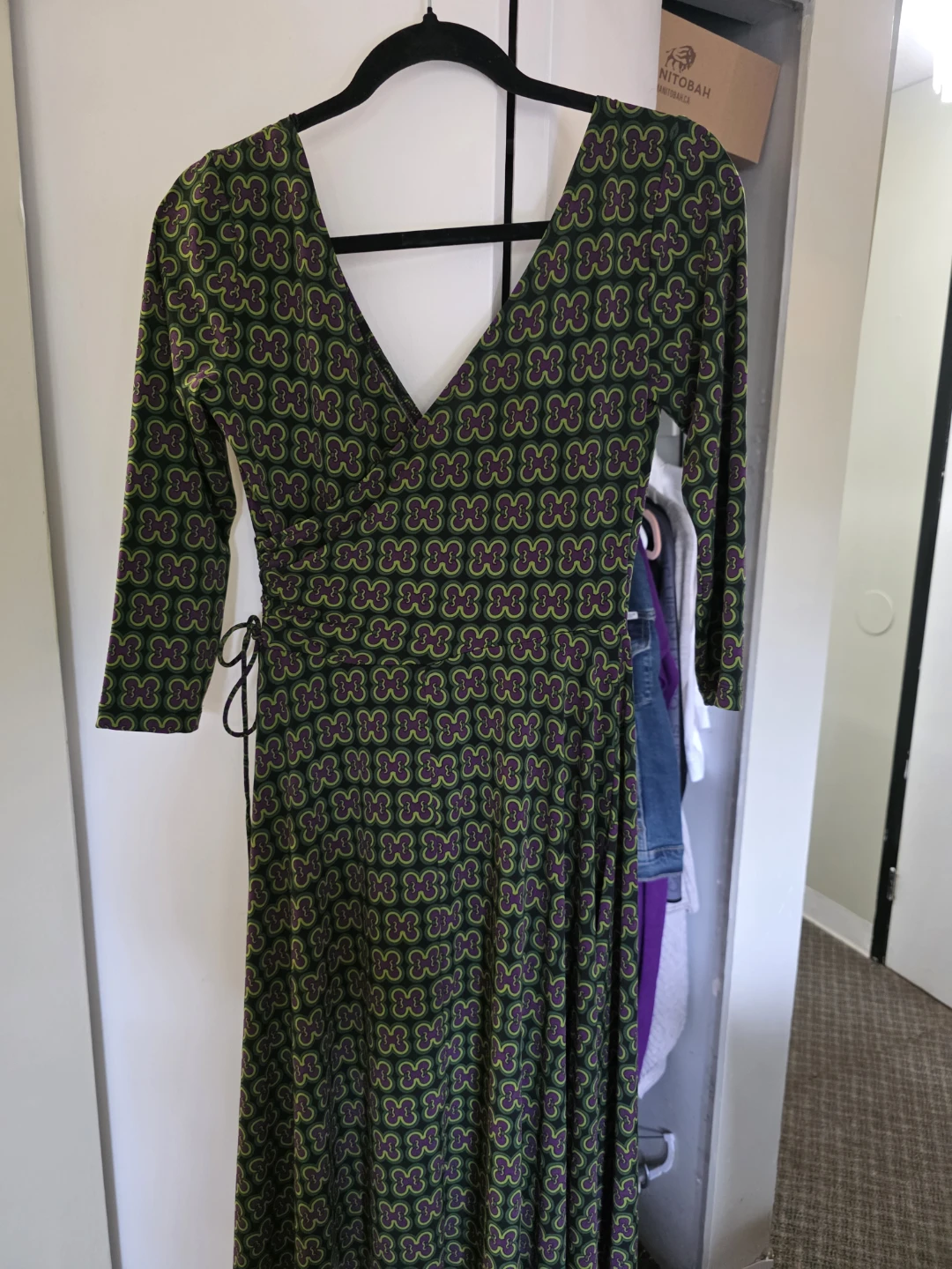 GNW patterned wrap dress size 8 - photo 2