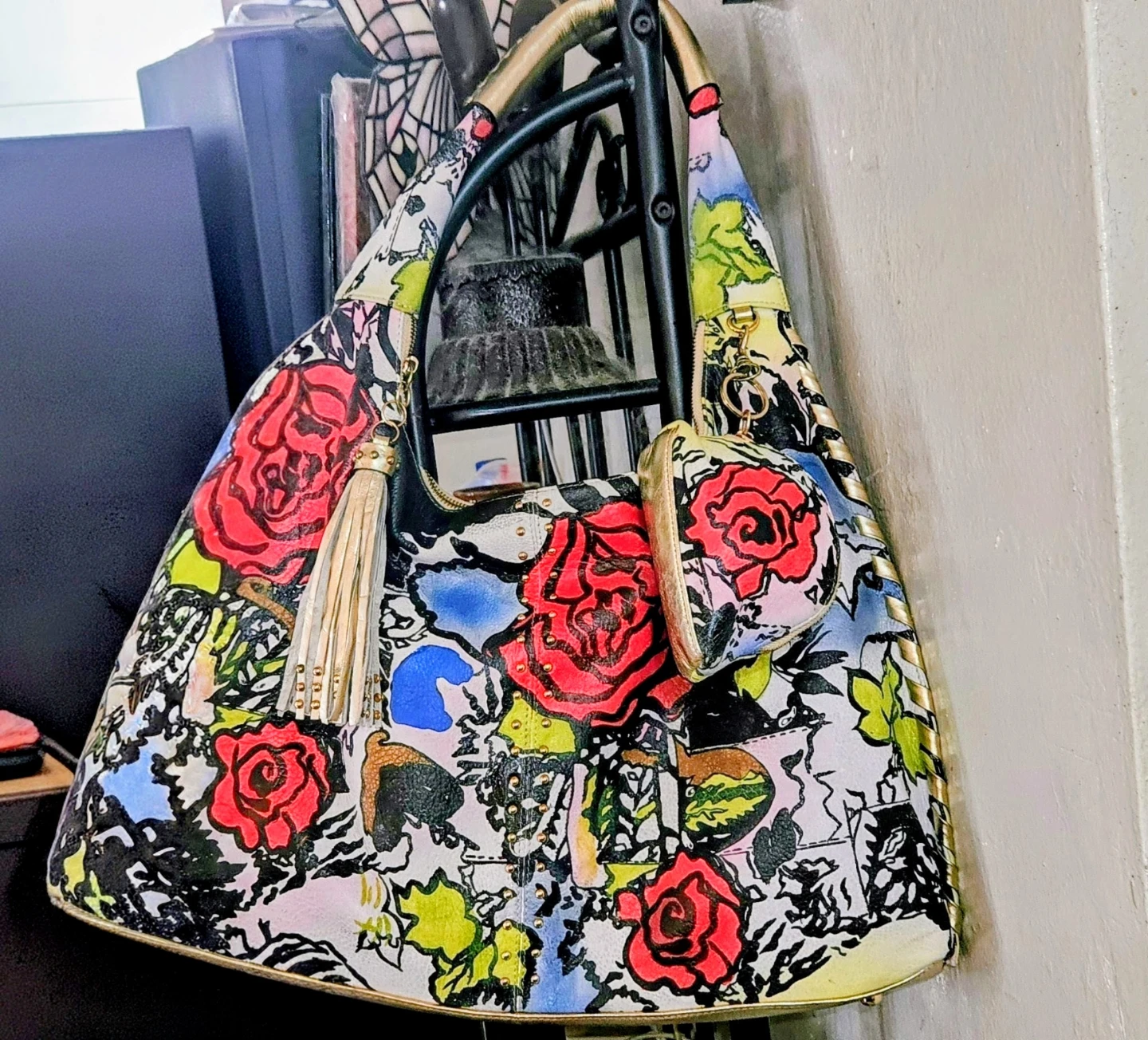Sharif Designer Hobo Bag with Matching Pouch