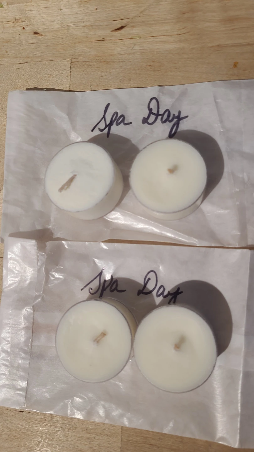 4 Spa Day Tealight Candles