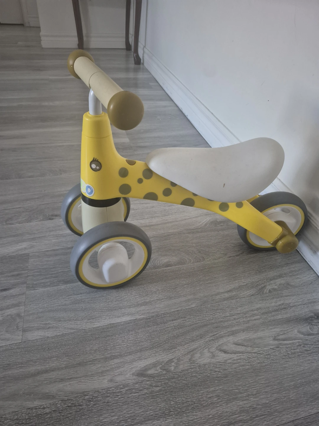 Yellow Giraffe Toddler Balance Bike