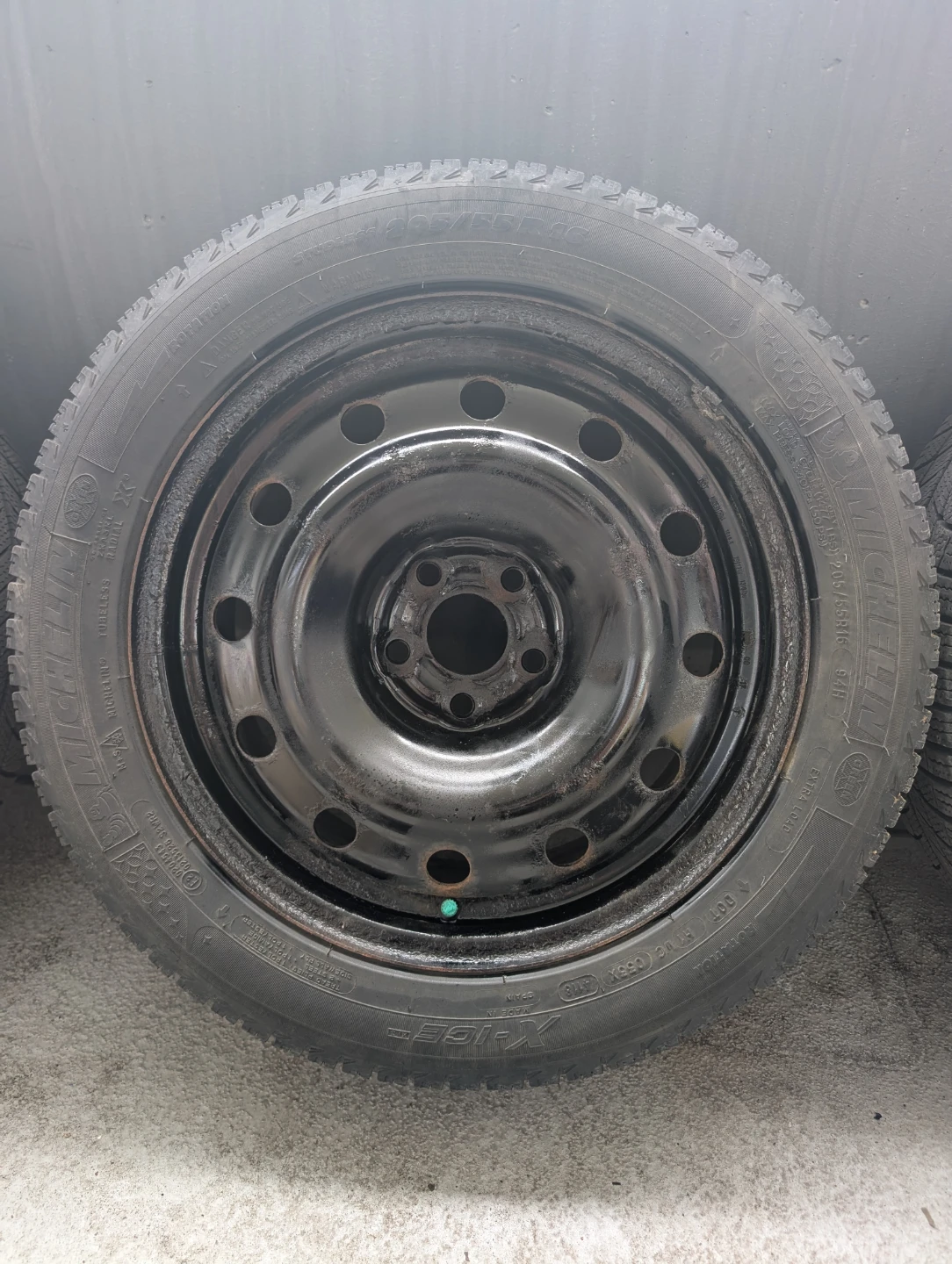 Michelin X-Ice 205/55R16 Winter Tires on Steel Rims - photo 3