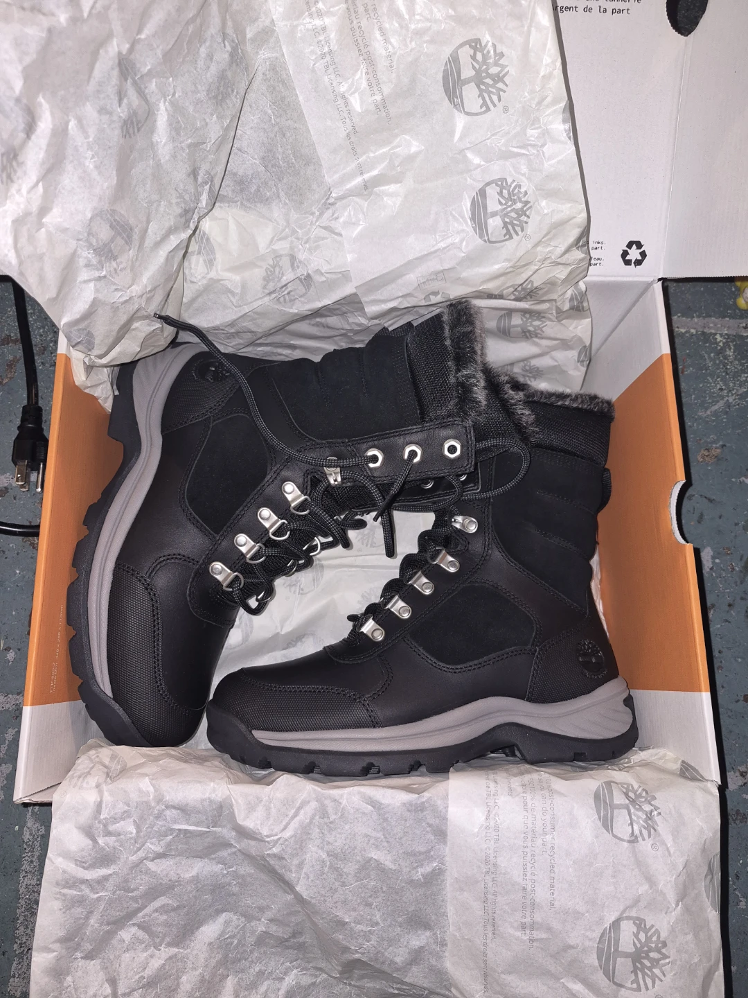 Timberland White Ledge Tall Lace Waterproof Snow Boots