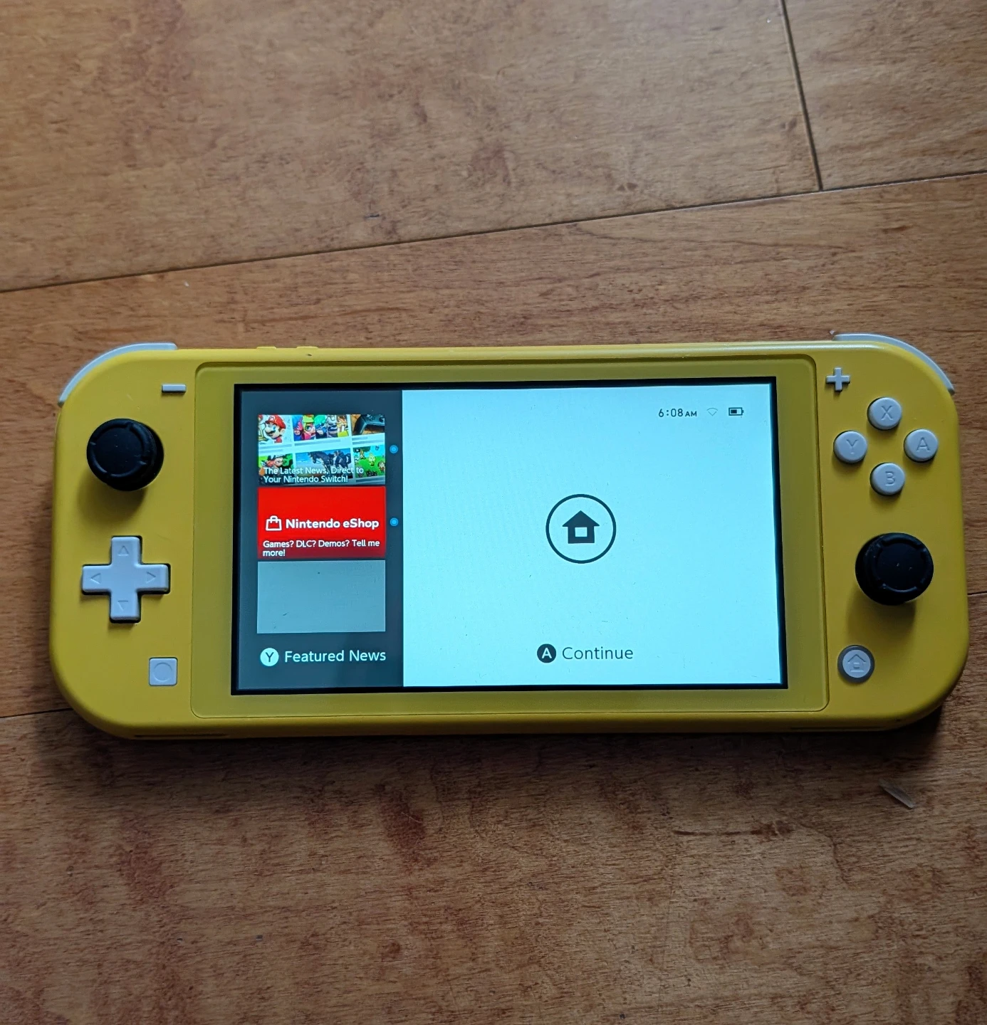 Yellow Nintendo Switch Lite
