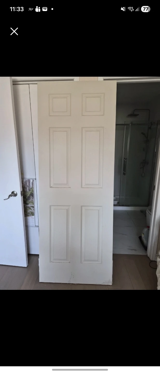 Interior six-panel door