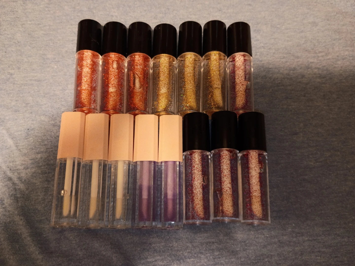 Glitter & Non Glitter Lip Gloss Set - Various Flavors - photo 2