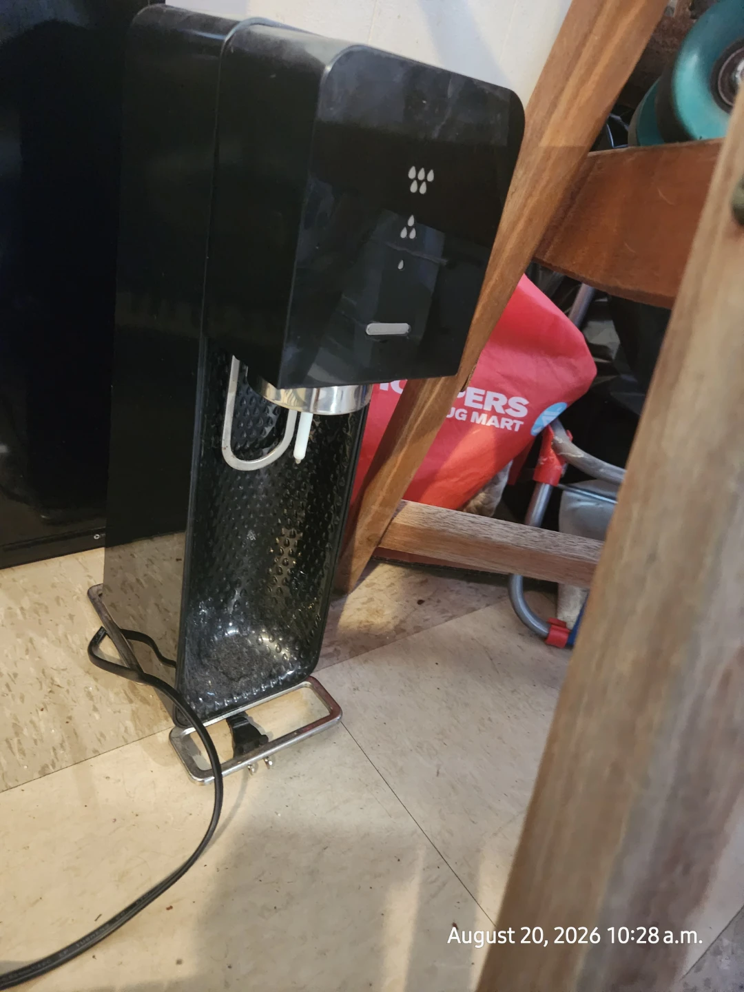 Black SodaStream Sparkling Water Maker
