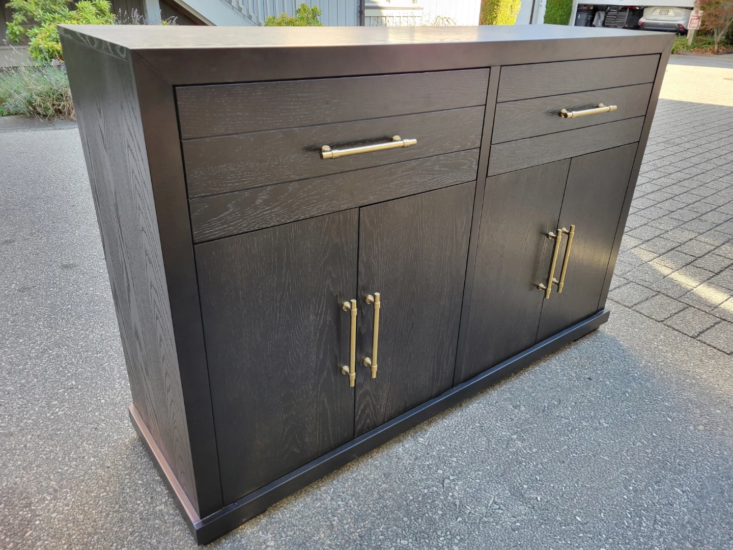 Modern Grey Wooden Sideboard /  Buffet Cabinet / Console Table