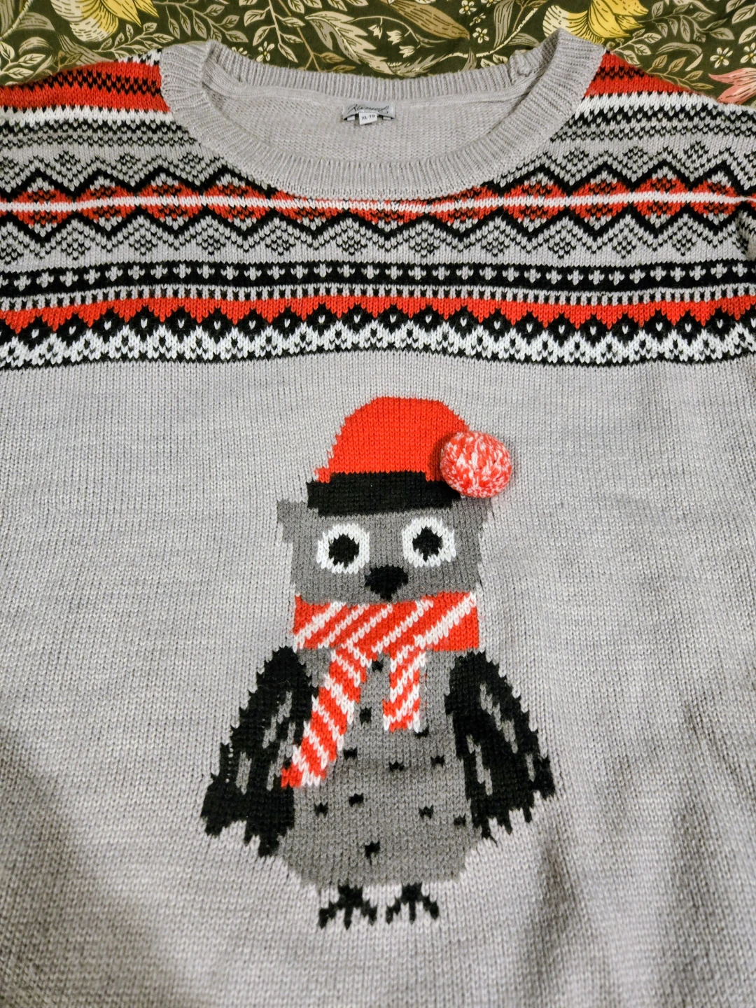 Kismet Christmas Owl Sweater XL - photo 2