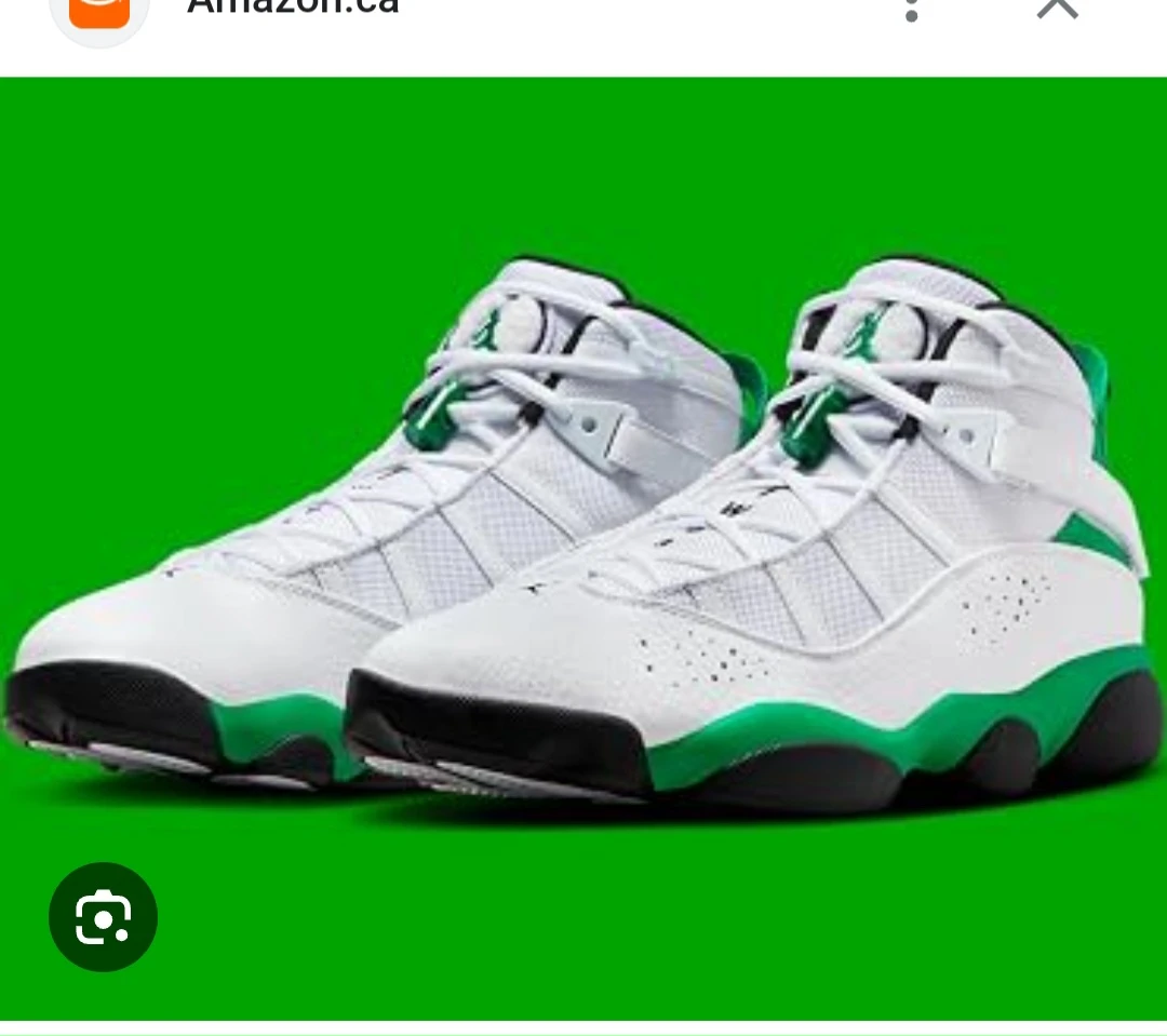 Jordan 6 Rings White Green