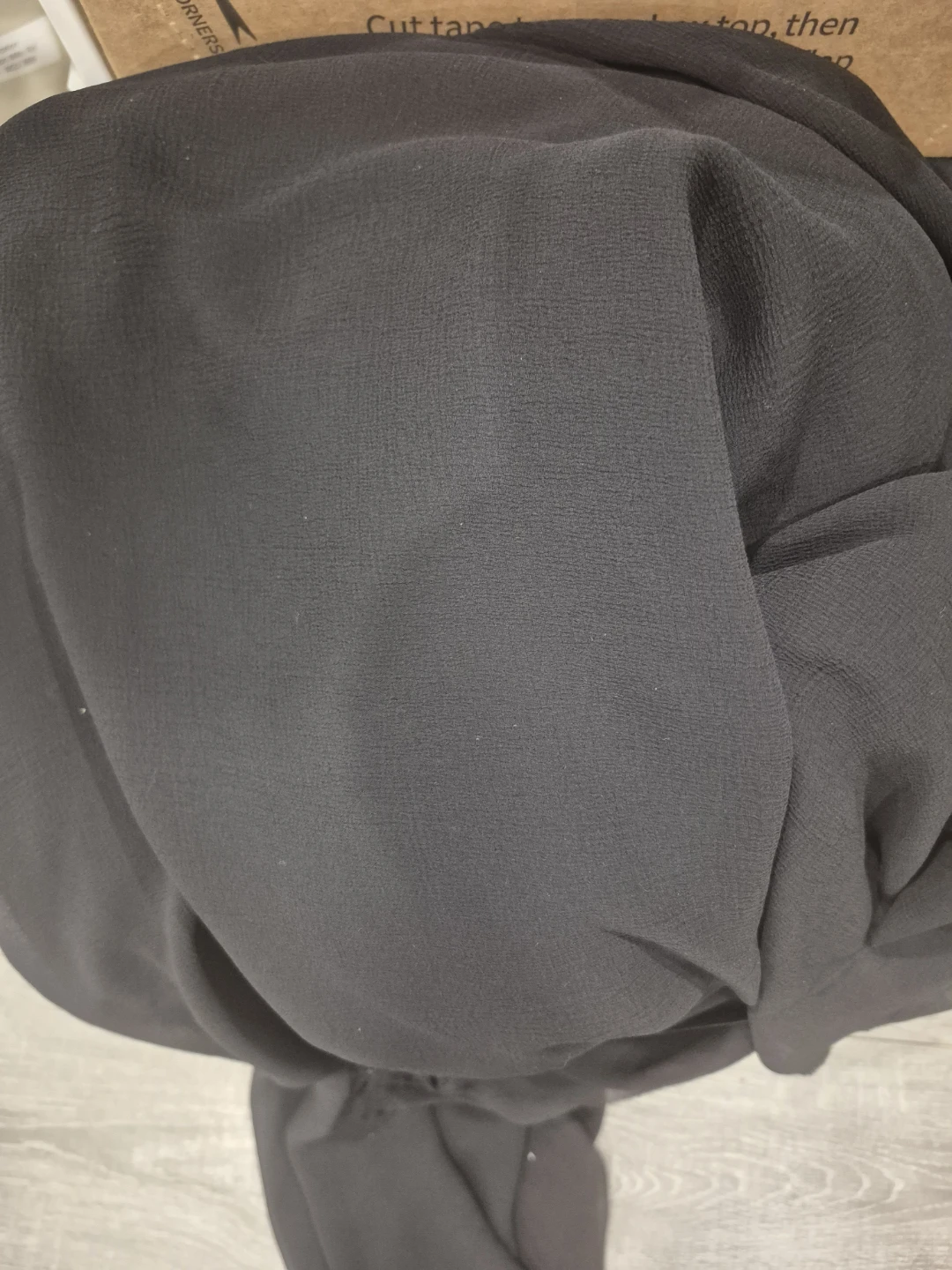 Black Chiffon Fabric - photo 2
