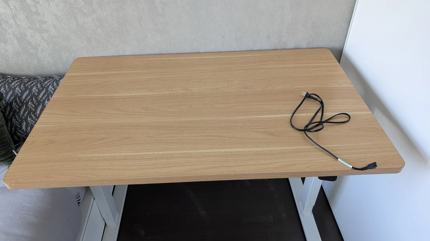 Adjustable Standing Desk - Light Wood Finish - photo 2