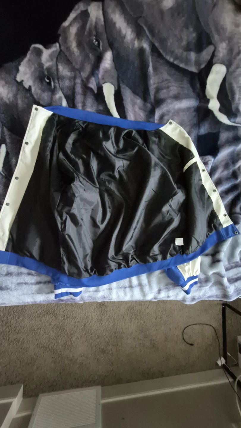 Dorestyle Blue and White Varsity Jacket - photo 4