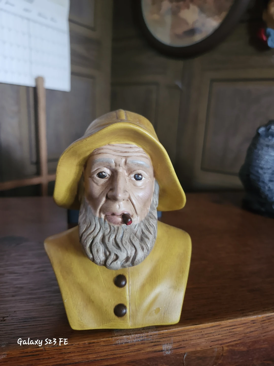 Fisherman Figurine with Cigar