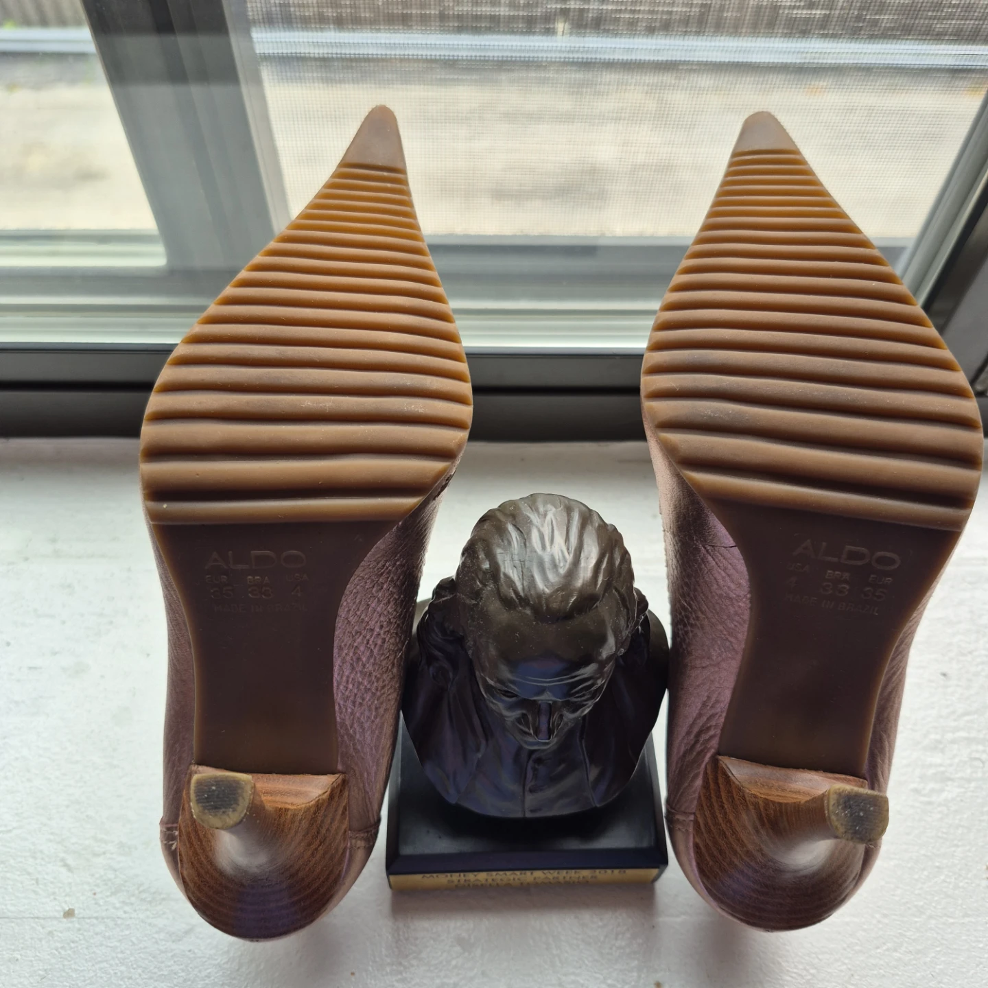 Aldo Rose Gold Pointed Toe Heels Size 4 - photo 3