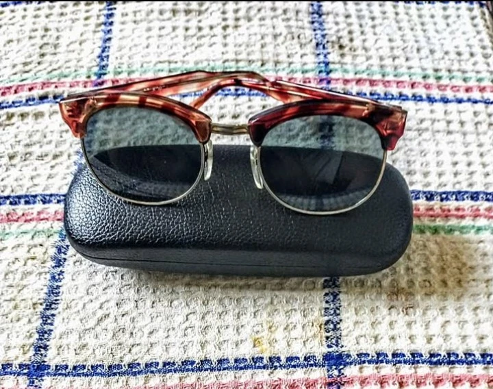 Vintage Clubmaster Sunglasses with Case