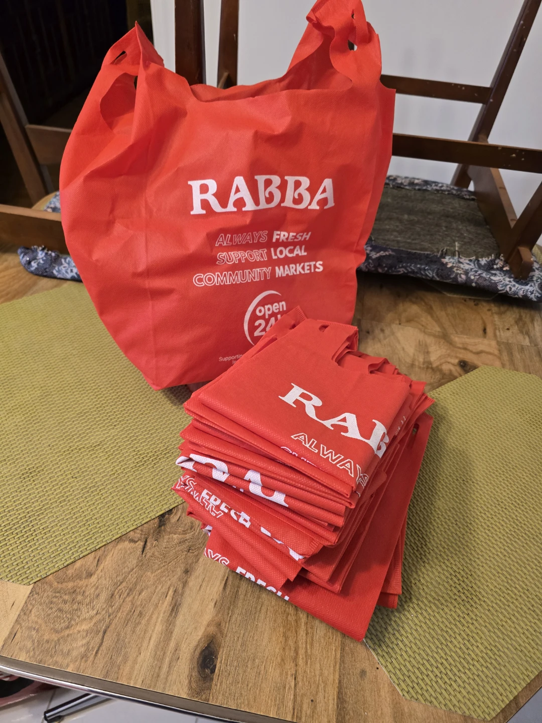 Rabba Reusable Shopping Bags - Set of 15