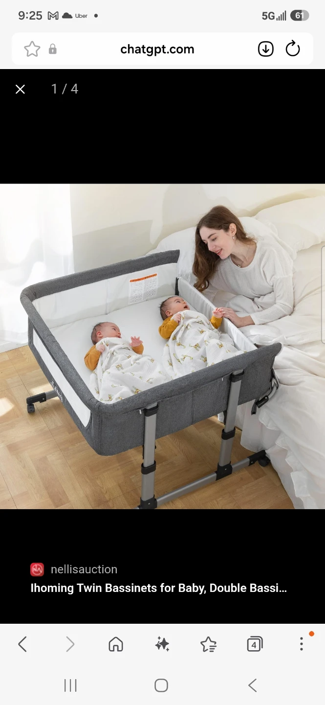 Ihoming Twin Bassinet