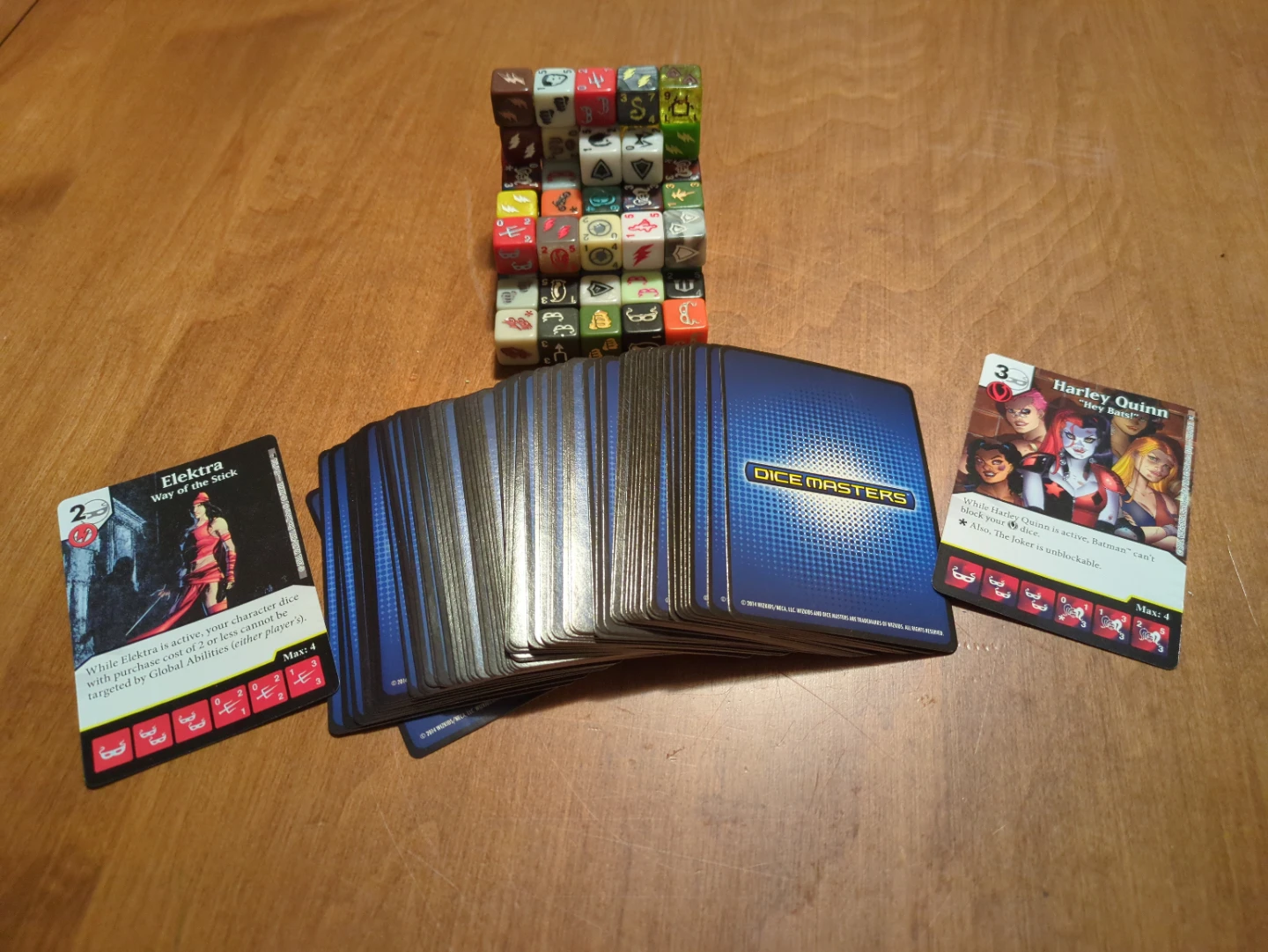 Dice Masters Cards and Dice Set