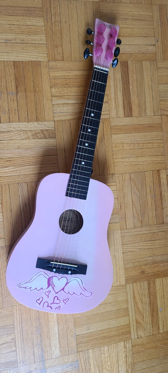 First Act Discovery Acoustic Guitar Pink - photo 2