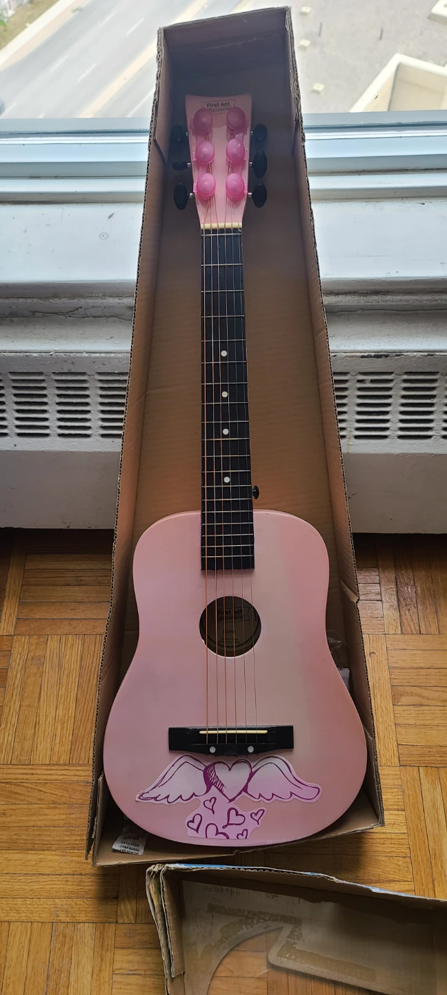 First Act Discovery Acoustic Guitar Pink - photo 3