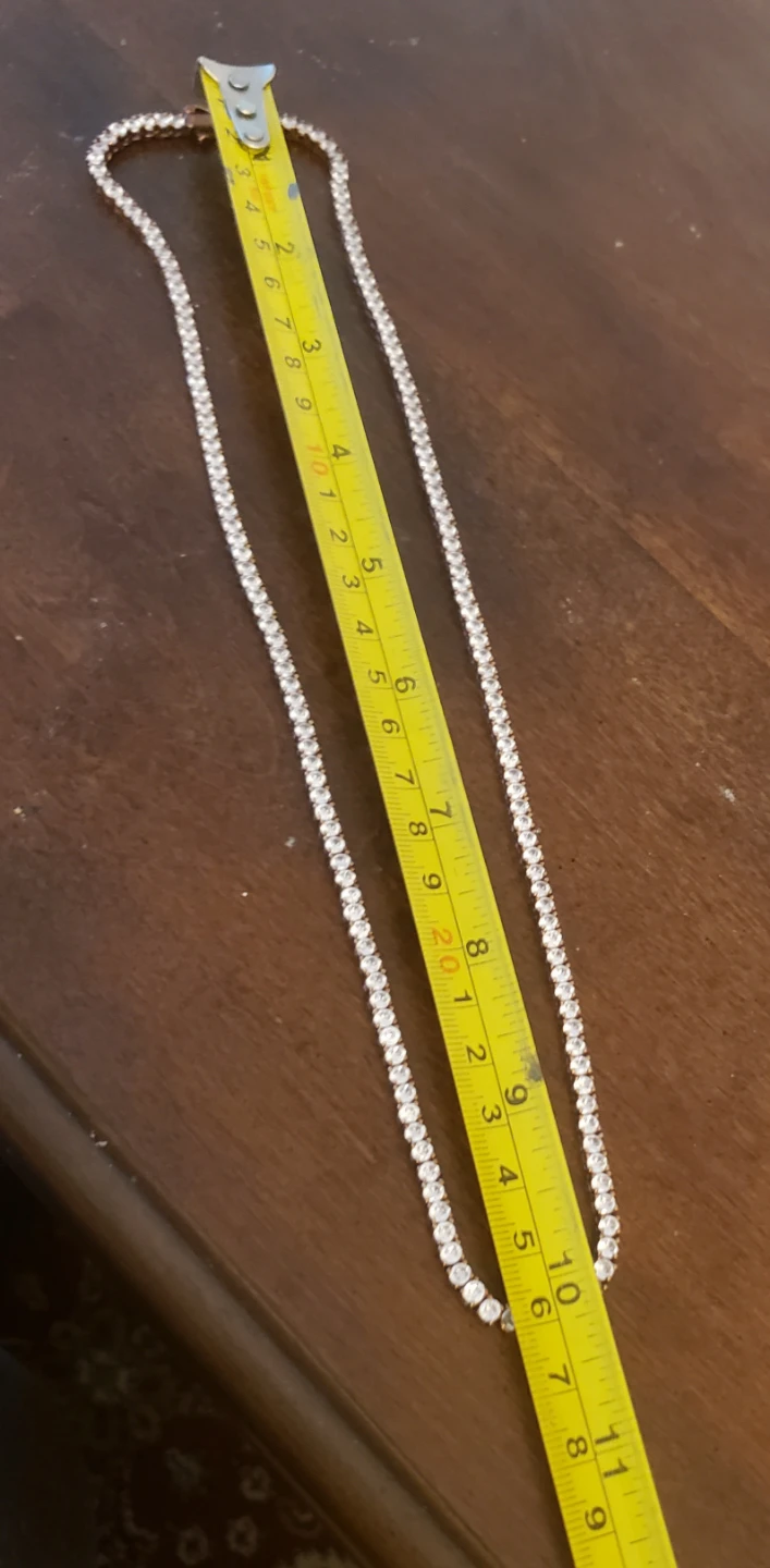 Unisex Rose gold Tennis Chain Necklace. - photo 5