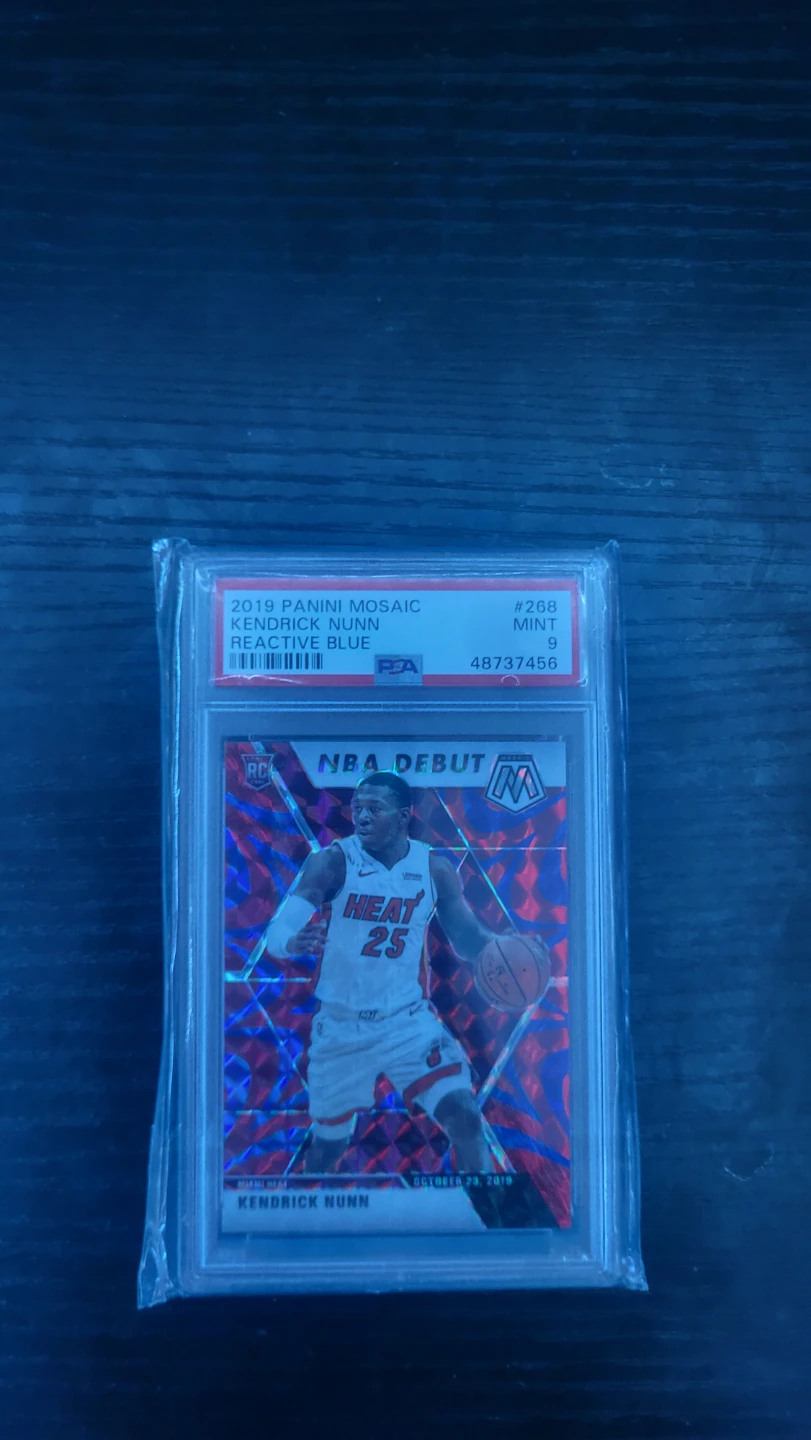 2019 Panini Mosaic Kendrick Nunn Reactive Blue PSA 9
