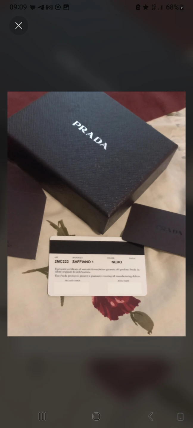 Original Prada Gift Box & Authenticity Card (Empty) - photo 2