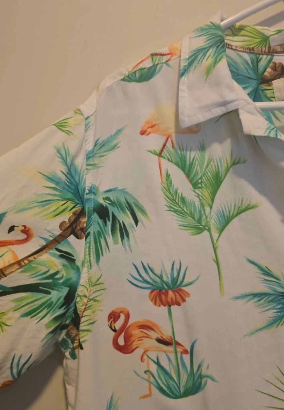 Mens Hawaiian /  Flamingo Button Down Shirt - photo 4