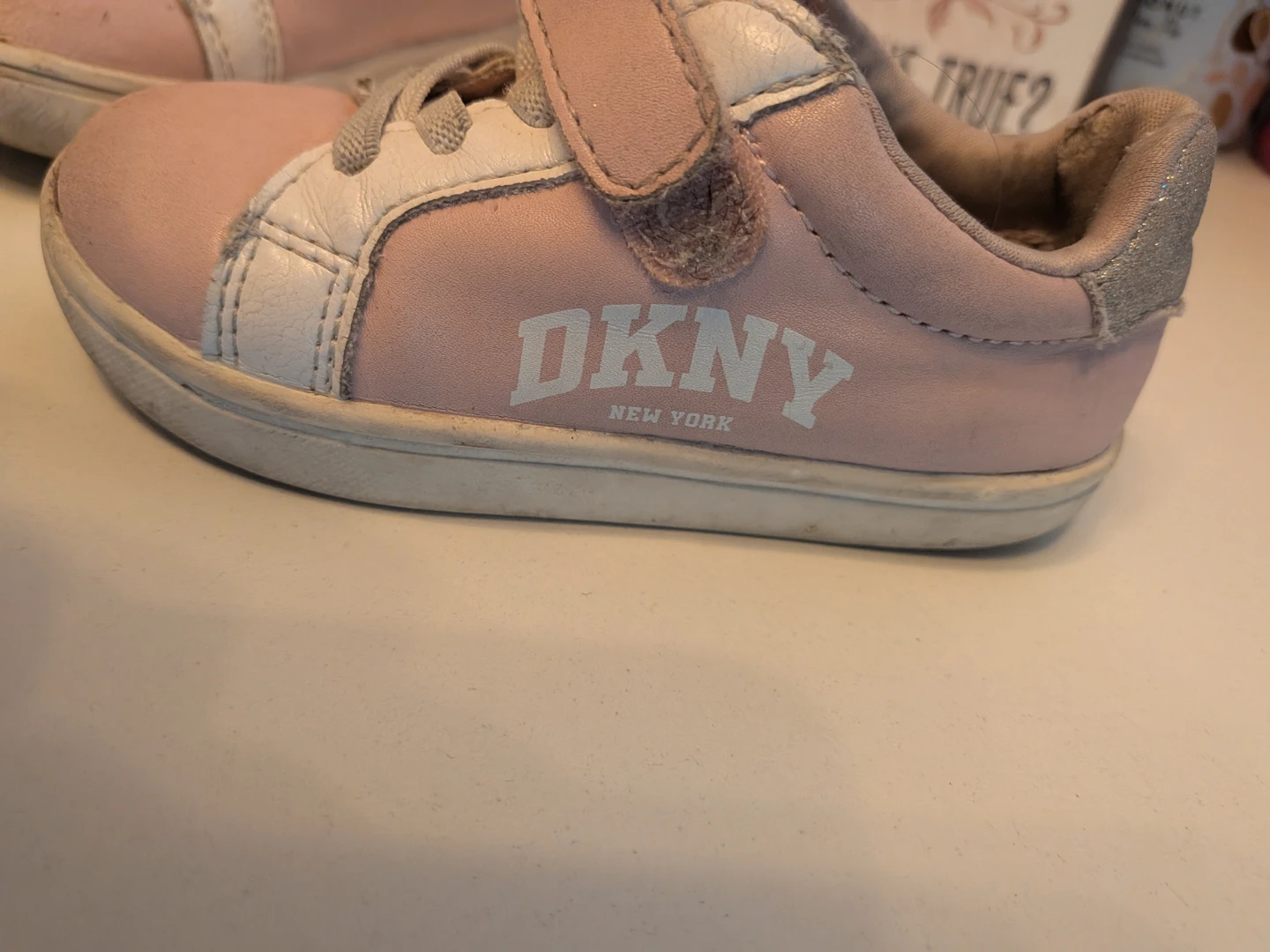 DKNY pink toddler sneakers - photo 3
