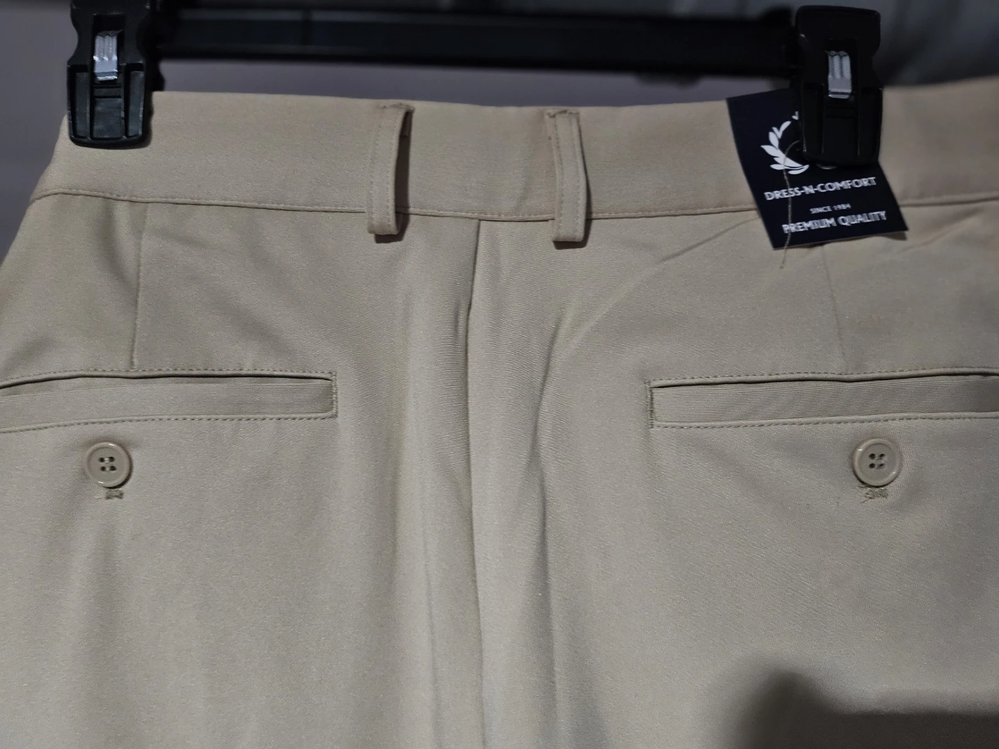 Dress-N-Comfort Khaki Stretch Fabric Pants - photo 5