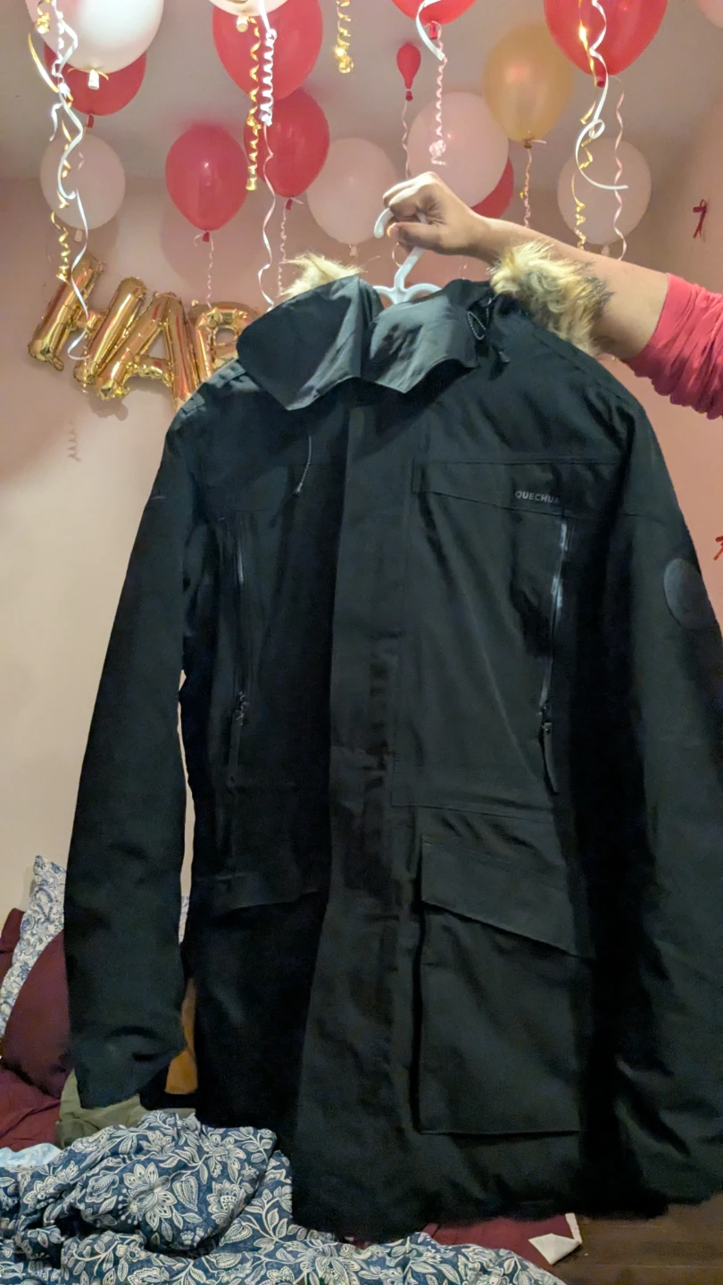 Quechua Winter Jacket – unisex – Black - Moving out sale