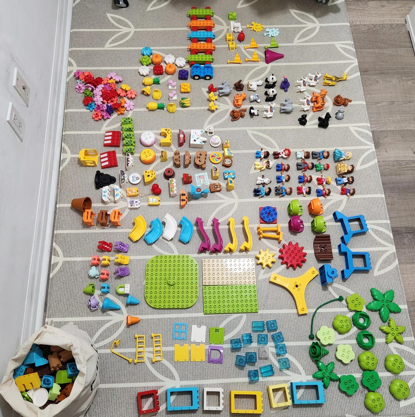 Assorted LEGO DUPLO and LEGO Minifigure Collection