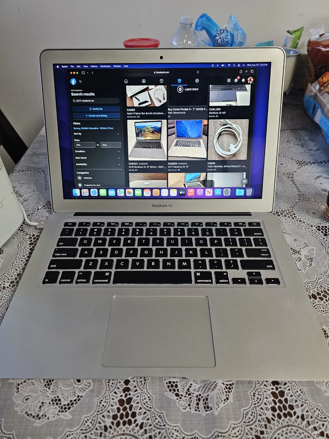 2017 MacBook Air laptop