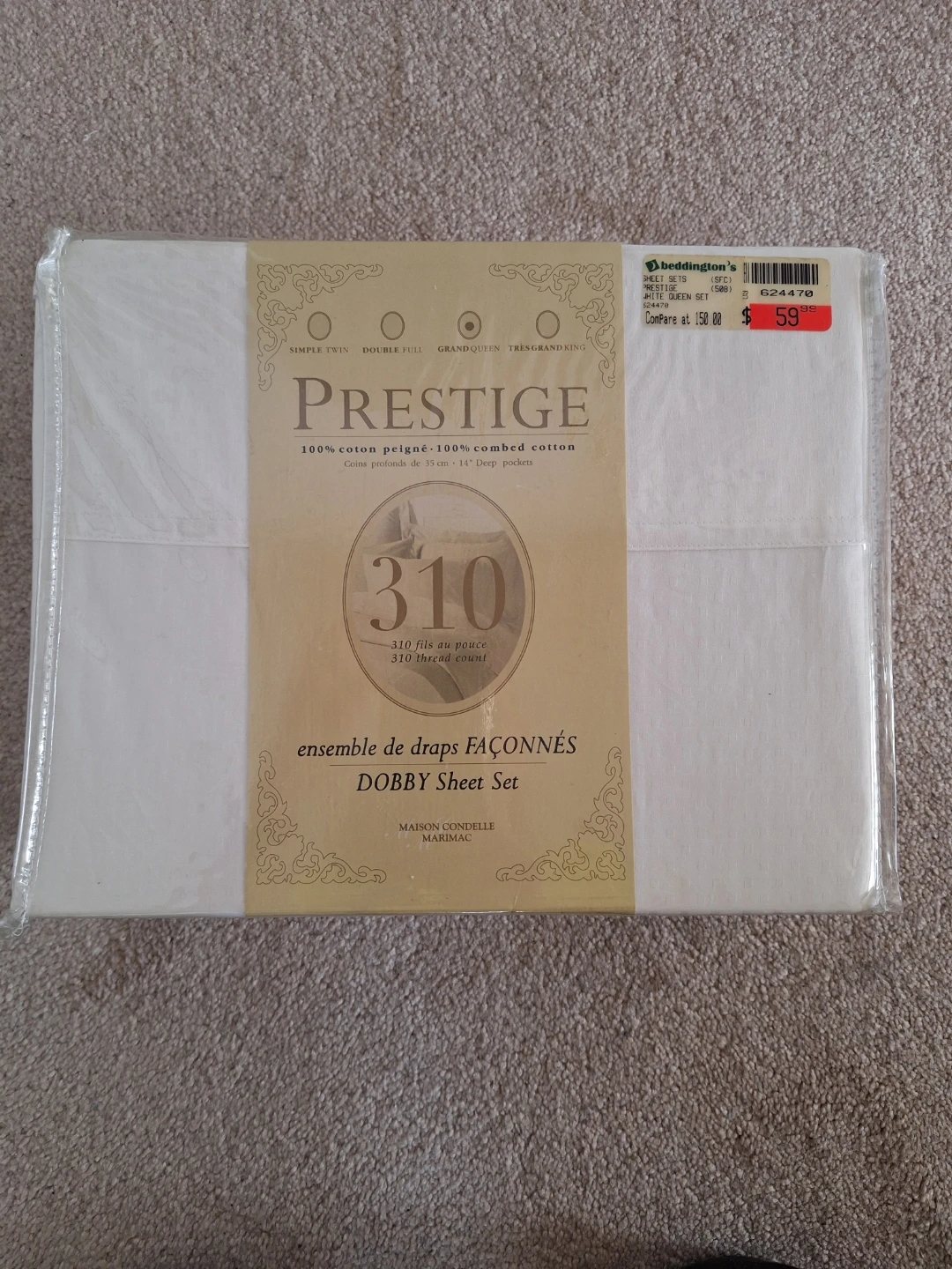 Queen Dobby Sheet Set