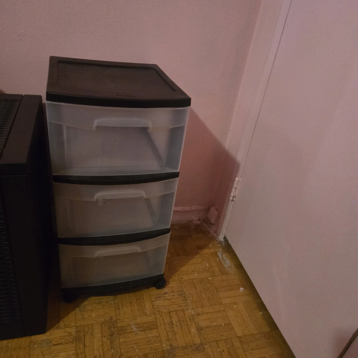 Drawers with wheels.