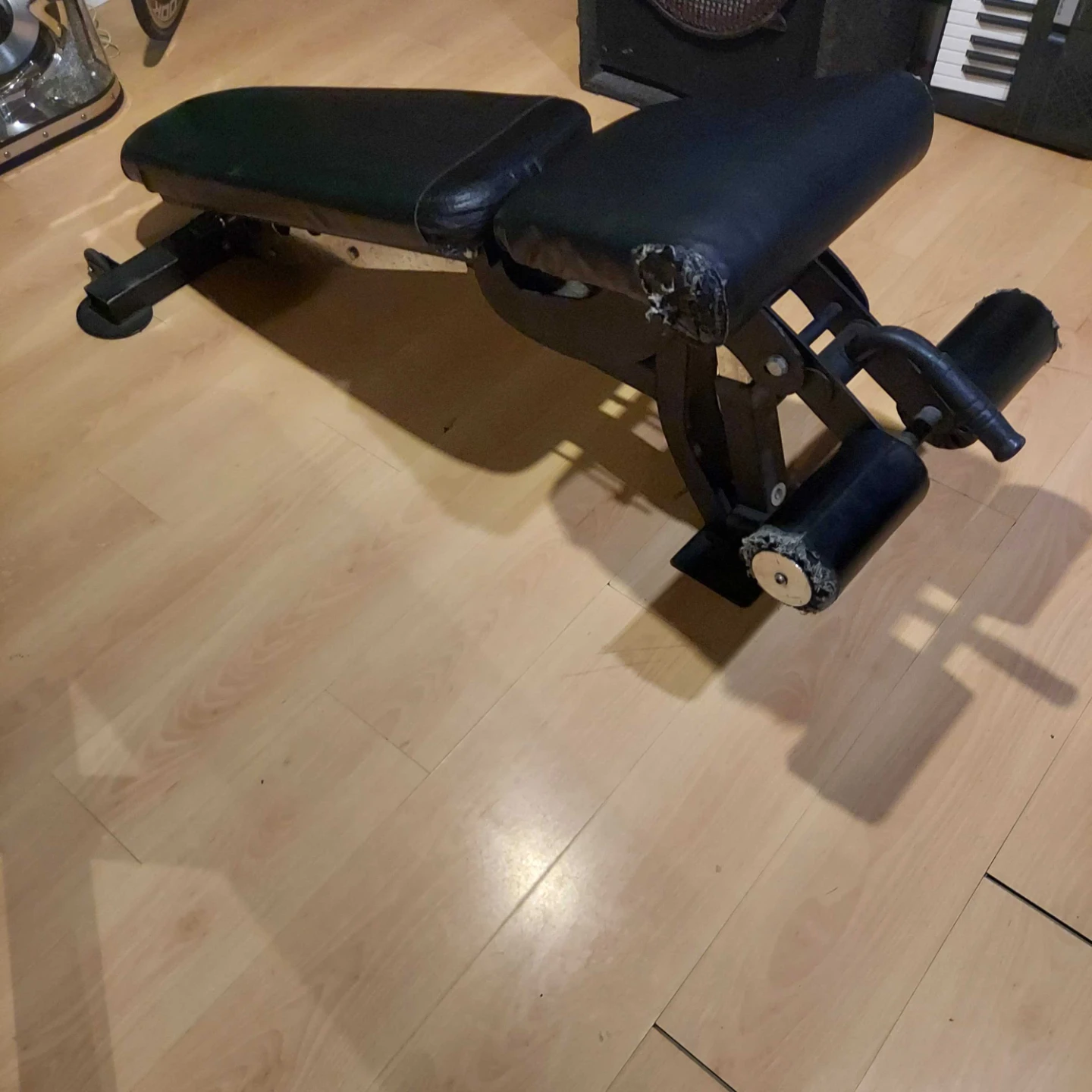 Black Adjustable Weight Bench