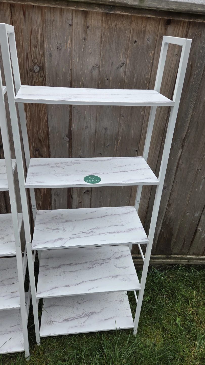 Gemzy Faux Marble Ladder Shelf x 2 - photo 4