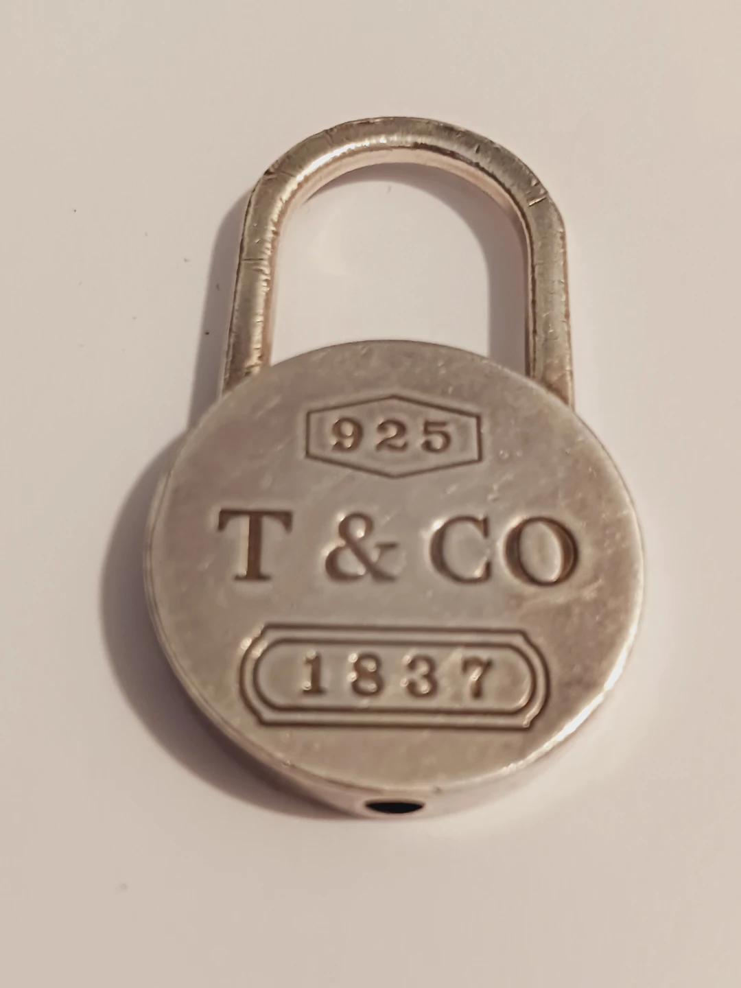 Tiffany & Co. Sterling Silver 925 Large Padlock Pendant - photo 2