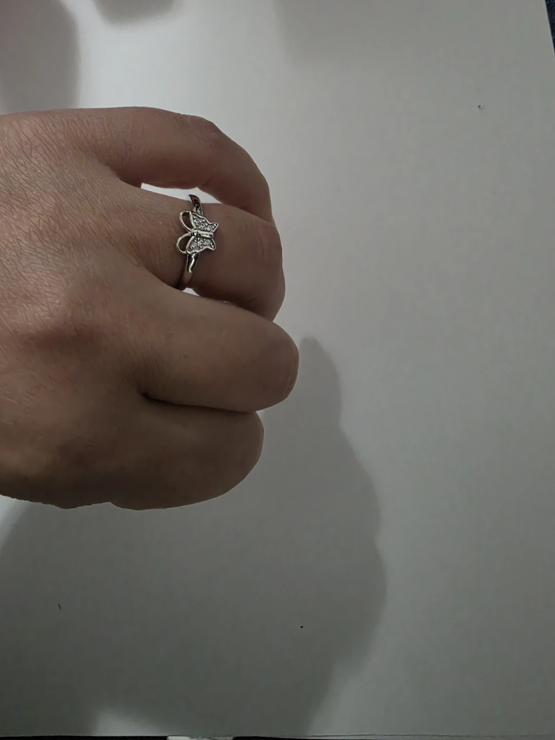 Brand New 925 Sterling Silver Butterfly Ring - Size 8 - photo 2