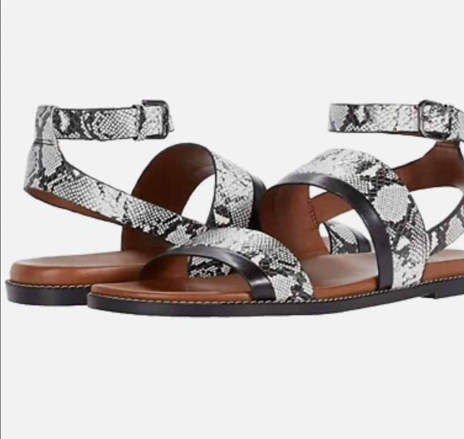 Naturalizer Snake Print Flat Sandals - brand new - photo 2