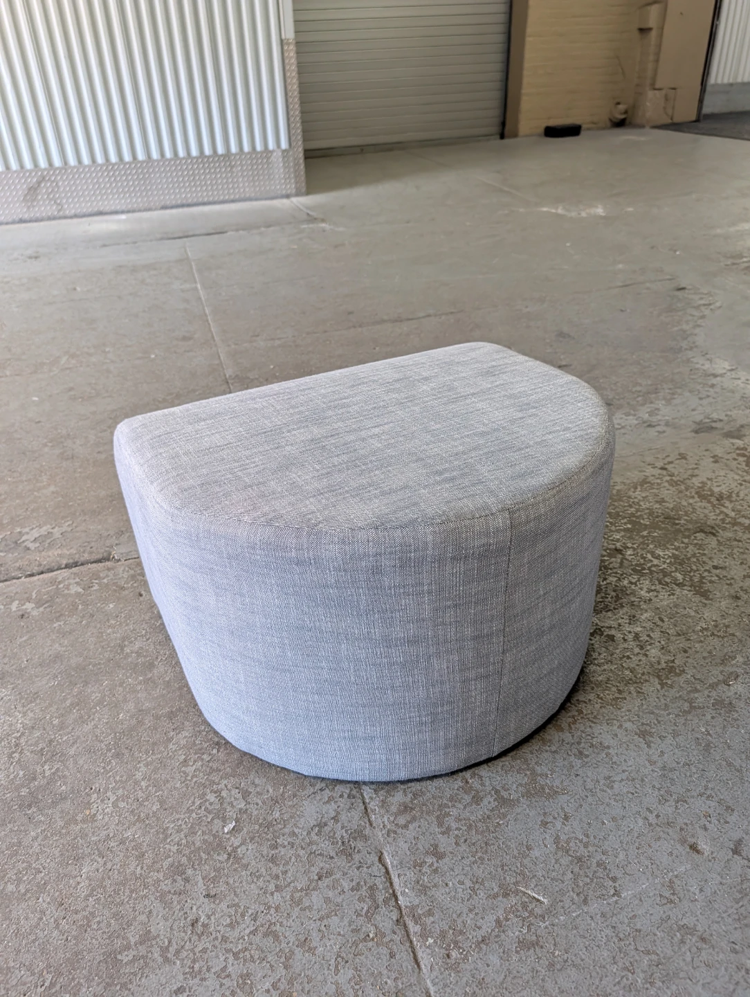 West Elm Tilly Ottoman - Medium, Light Grey - photo 4