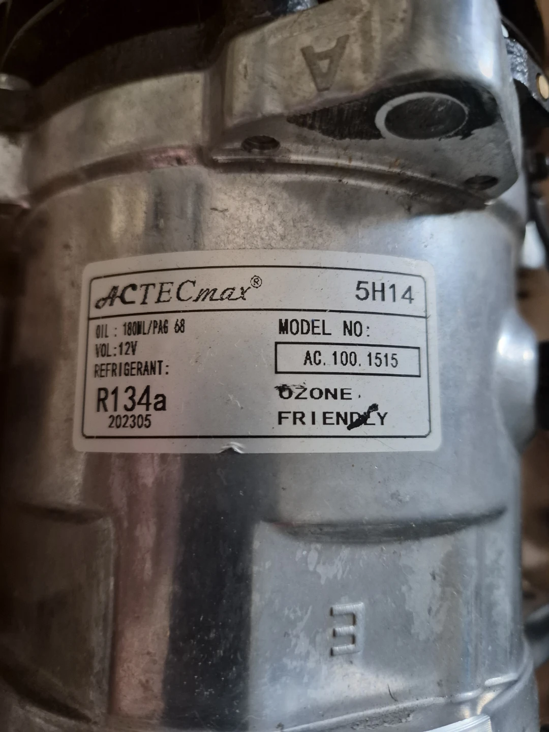 ACTECmax Universal A/C Compressor 5H14 R134a - photo 4