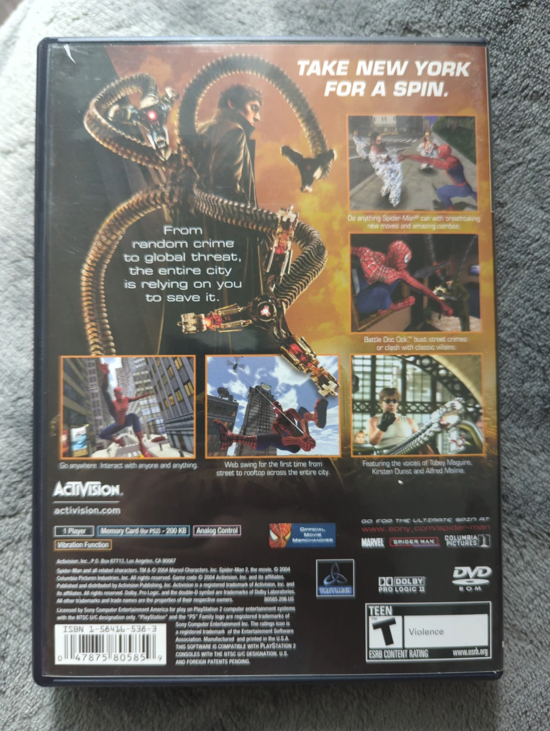 Spider-Man 2 Video Game for PlayStation 2 - photo 2