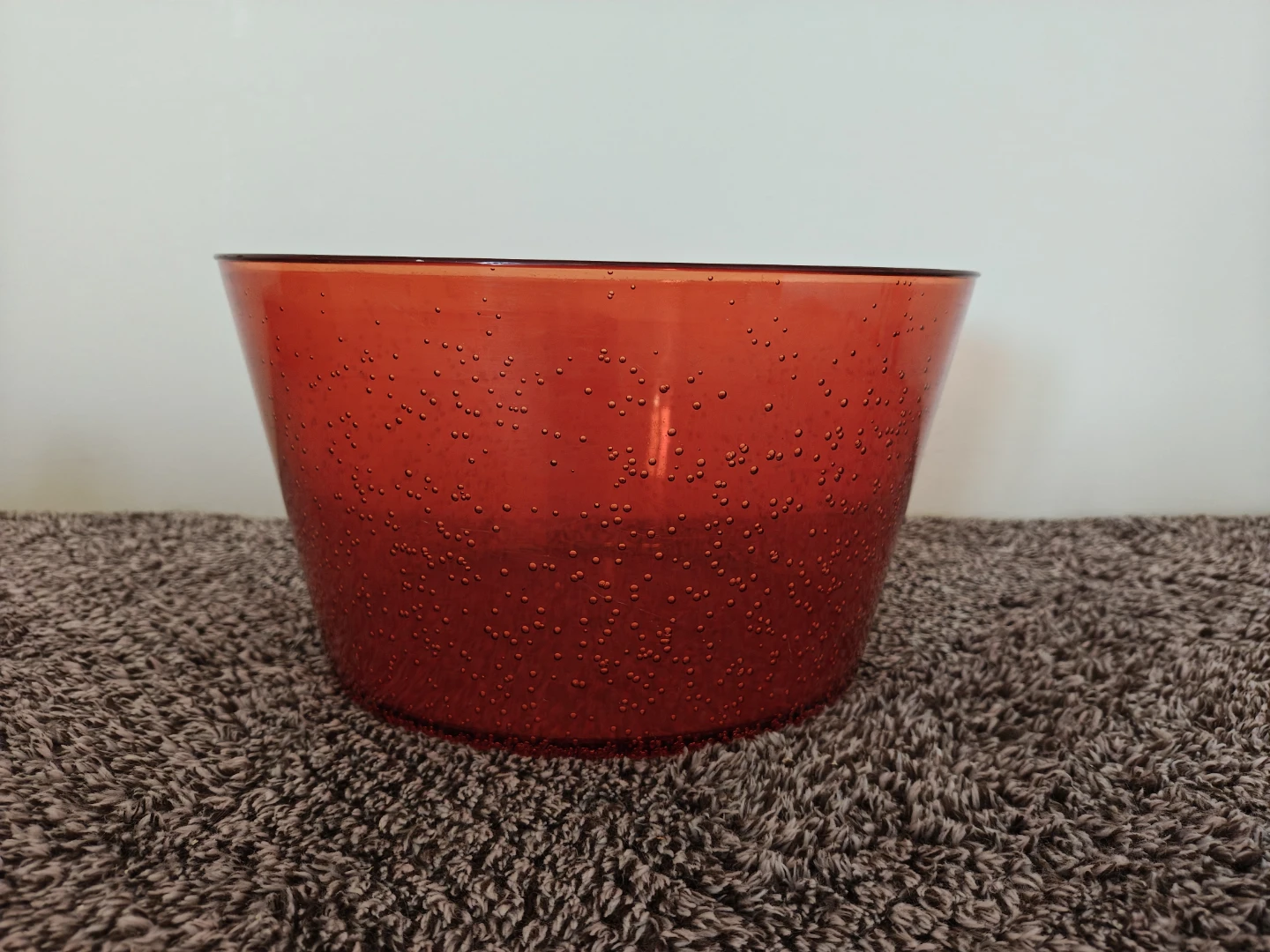 IKEA SMILA Red Bubble Bowl