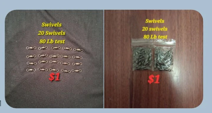 Fishing Swivels - 20 Count, 80 Lb Test - photo 2