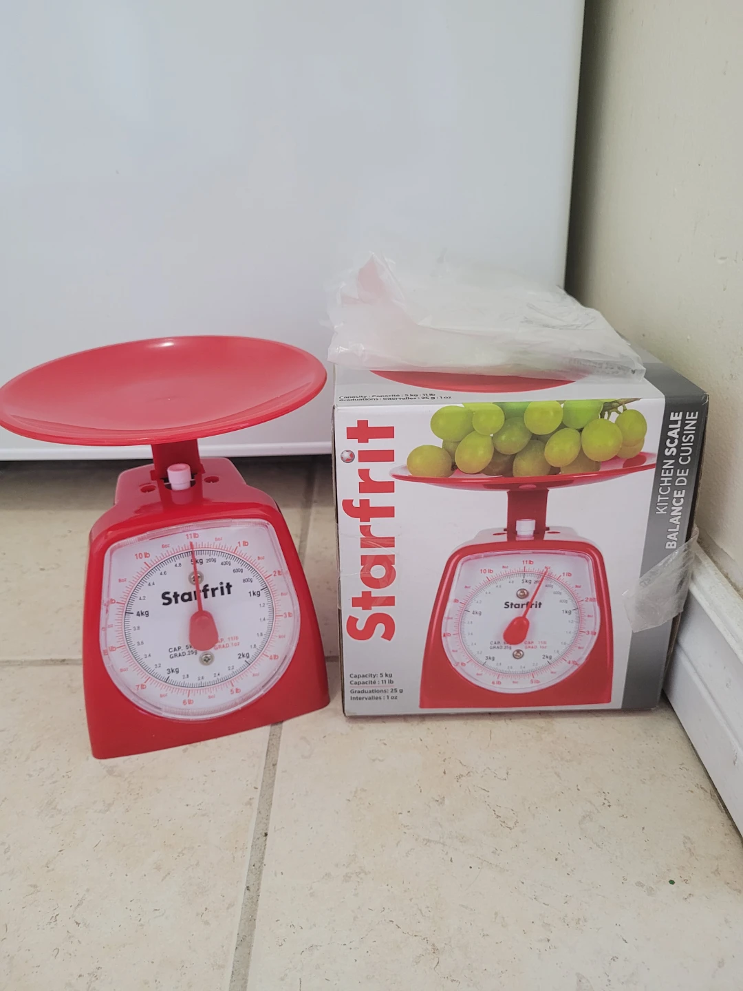 Starfrit Red Kitchen Scale